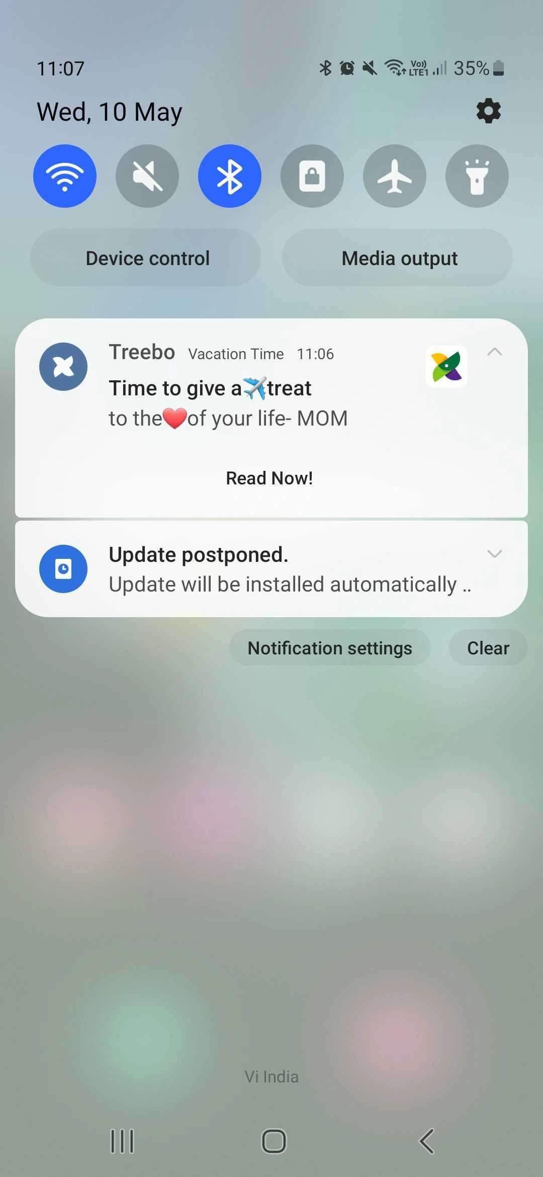 Treebo notification: Time to give a treat to the love of your life — MOM. Read Now!